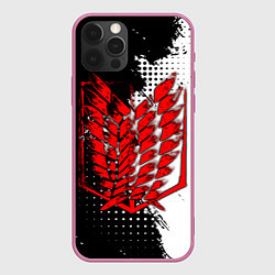 Чехол для iPhone 12 Pro АТ - Разведкорпус - Красный, цвет: 3D-малиновый