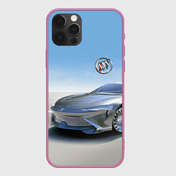 Чехол для iPhone 12 Pro Buick concept в пустыне, цвет: 3D-малиновый