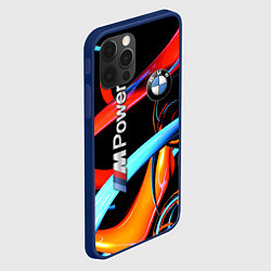 Чехол для iPhone 12 Pro BMW M Power - Germany, цвет: 3D-тёмно-синий — фото 2