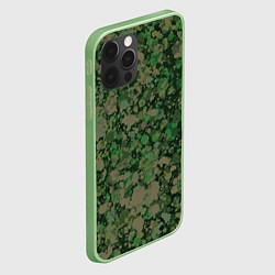 Чехол для iPhone 12 Pro Текстура Хаки маскировка Армейская, цвет: 3D-салатовый — фото 2