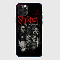 Чехол для iPhone 12 Pro Slipknot dark, цвет: 3D-черный