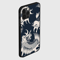 Чехол для iPhone 12 Pro Japan carp, цвет: 3D-черный — фото 2