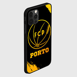 Чехол для iPhone 12 Pro Porto - gold gradient, цвет: 3D-черный — фото 2