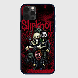 Чехол для iPhone 12 Pro Slipknot art, цвет: 3D-черный