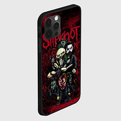 Чехол для iPhone 12 Pro Slipknot art, цвет: 3D-черный — фото 2