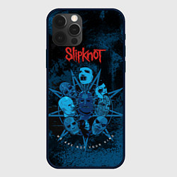 Чехол iPhone 12 Pro Slipknot blue