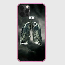 Чехол для iPhone 12 Pro Exhale - Thousand Foot Krutch, цвет: 3D-малиновый