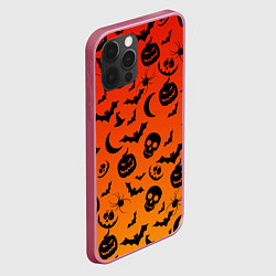 Чехол для iPhone 12 Pro НАСТРОЕНИЕ Halloween, цвет: 3D-малиновый — фото 2