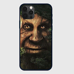 Чехол iPhone 12 Pro Дерево с лицом мем Мудрое дерево