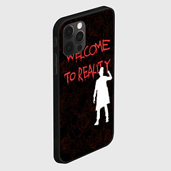 Чехол для iPhone 12 Pro Welcome to reality - inscription in blood, цвет: 3D-черный — фото 2