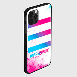 Чехол для iPhone 12 Pro OneRepublic neon gradient style, цвет: 3D-черный — фото 2