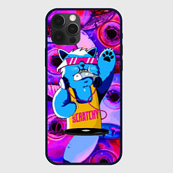 Чехол для iPhone 12 Pro DJ Scratchy in pink glasses, цвет: 3D-черный