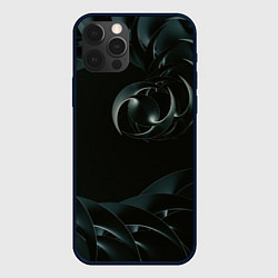 Чехол для iPhone 12 Pro Изометрическая спираль во тьме, цвет: 3D-черный