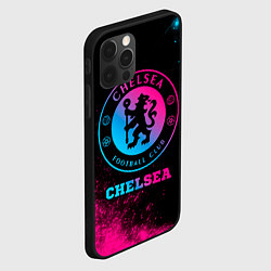 Чехол для iPhone 12 Pro Chelsea - neon gradient, цвет: 3D-черный — фото 2