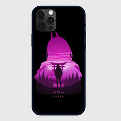 Чехол для iPhone 12 Pro Силуэт Пауэр, цвет: 3D-черный