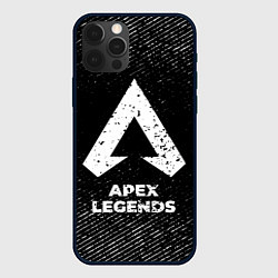 Чехол iPhone 12 Pro Apex Legends с потертостями на темном фоне