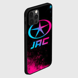 Чехол для iPhone 12 Pro JAC - neon gradient, цвет: 3D-черный — фото 2