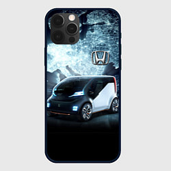 Чехол iPhone 12 Pro Honda concept on the background of a neon world ma