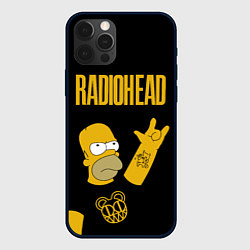 Чехол iPhone 12 Pro Radiohead Гомер Симпсон рокер