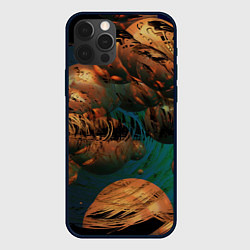 Чехол для iPhone 12 Pro Абстрактные планеты, цвет: 3D-черный