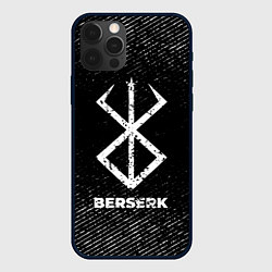 Чехол iPhone 12 Pro Berserk с потертостями на темном фоне