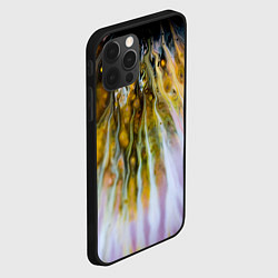 Чехол для iPhone 12 Pro Красочные абстрактные волны и линии, цвет: 3D-черный — фото 2