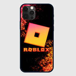 Чехол для iPhone 12 Pro Roblox logo gradient, цвет: 3D-черный