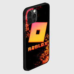 Чехол для iPhone 12 Pro Roblox logo gradient, цвет: 3D-черный — фото 2