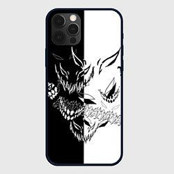 Чехол для iPhone 12 Pro Drain Face ZXC, цвет: 3D-черный