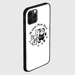 Чехол для iPhone 12 Pro Год кролика, цвет: 3D-черный — фото 2