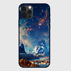 Чехол iPhone 12 Pro Горы и бескрайний космос