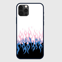 Чехол для iPhone 12 Pro Ледяное пламя, цвет: 3D-черный