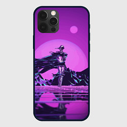 Чехол iPhone 12 Pro Фантазийный силуэт - vaporwave