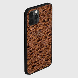Чехол для iPhone 12 Pro Мякиш черного хлеба, цвет: 3D-черный — фото 2