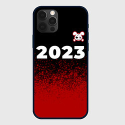 Чехол для iPhone 12 Pro Кролик НГ злой: символ сверху, цвет: 3D-черный