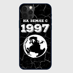 Чехол для iPhone 12 Pro На Земле с 1997: краска на темном, цвет: 3D-черный