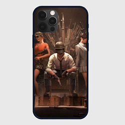 Чехол для iPhone 12 Pro PUBG игра, цвет: 3D-черный