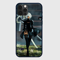 Чехол для iPhone 12 Pro NieR: Automata, цвет: 3D-черный