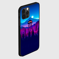 Чехол для iPhone 12 Pro Firewatch, цвет: 3D-черный — фото 2