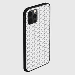 Чехол для iPhone 12 Pro Белый ромб, цвет: 3D-черный — фото 2