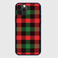Чехол iPhone 12 Pro Рождественский тартан