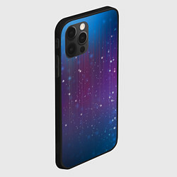Чехол для iPhone 12 Pro Космический дождь, цвет: 3D-черный — фото 2