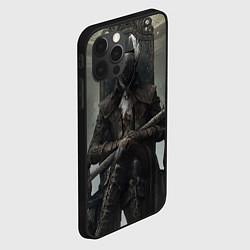 Чехол для iPhone 12 Pro Bloodborne охотник, цвет: 3D-черный — фото 2