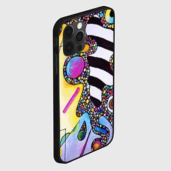 Чехол для iPhone 12 Pro Василий Кандинский Абстрактная композиция, цвет: 3D-черный — фото 2