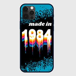 Чехол для iPhone 12 Pro Made in 1984: liquid art, цвет: 3D-черный