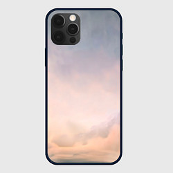 Чехол для iPhone 12 Pro Мистические облака среди гор, цвет: 3D-черный