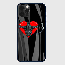 Чехол iPhone 12 Pro Сердце и ключ bdsm