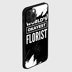 Чехол для iPhone 12 Pro Worlds okayest florist - dark, цвет: 3D-черный — фото 2