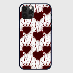 Чехол для iPhone 12 Pro Паттерн разбитое сердце, цвет: 3D-черный