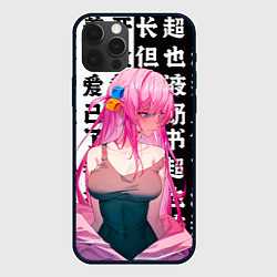 Чехол для iPhone 12 Pro Bocchi the rock аниме, цвет: 3D-черный